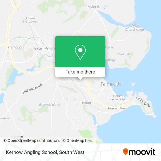Kernow Angling School map