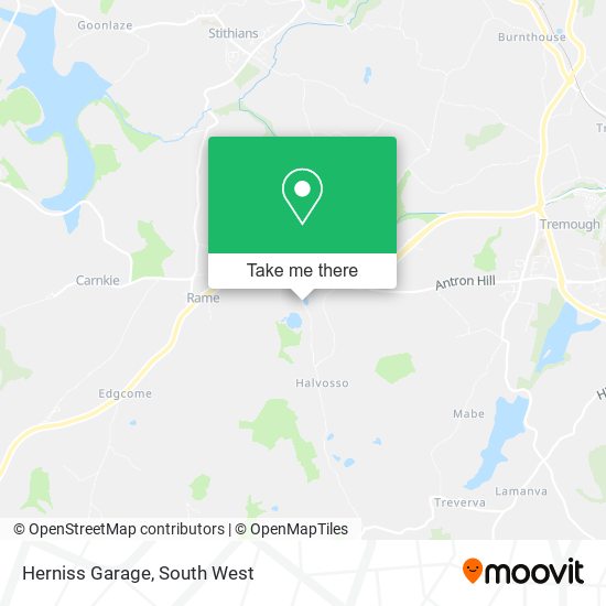Herniss Garage map