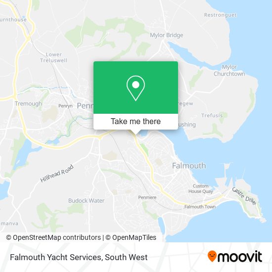 Falmouth Yacht Services map