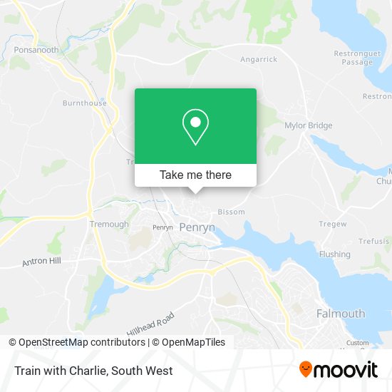 Train with Charlie map
