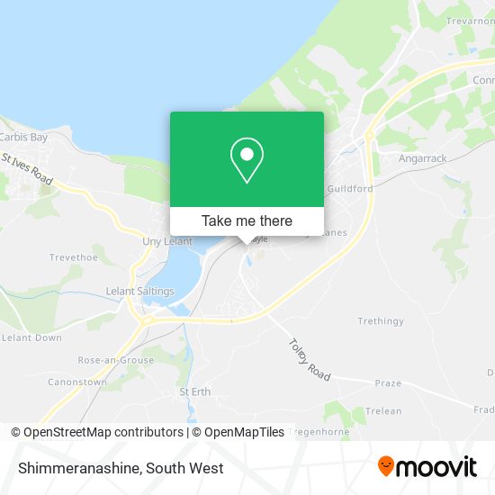 Shimmeranashine map