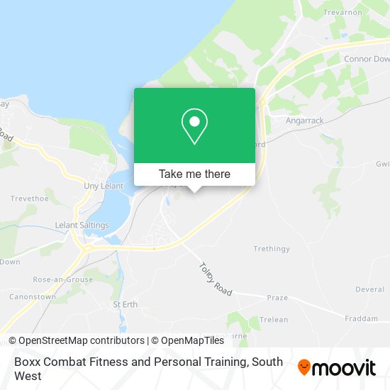 Boxx Combat Fitness and Personal Training map
