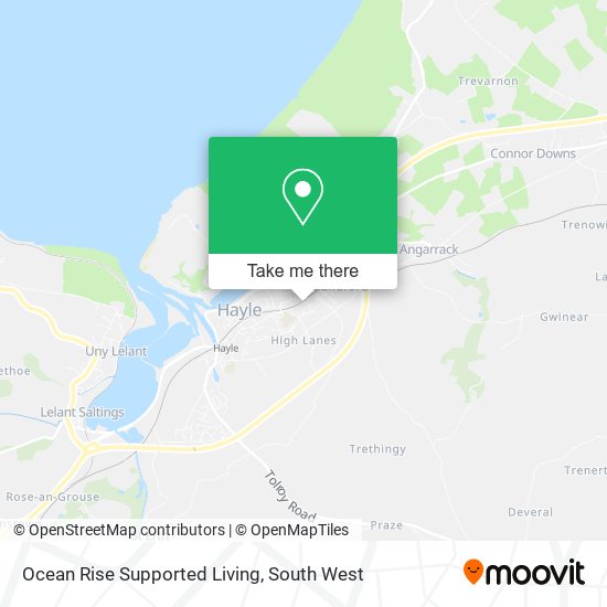 Ocean Rise Supported Living map