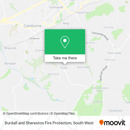 Burdall and Shereston Fire Protection map