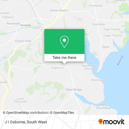 J I Osborne map