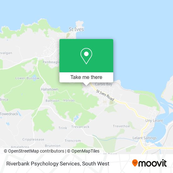 Riverbank Psychology Services map