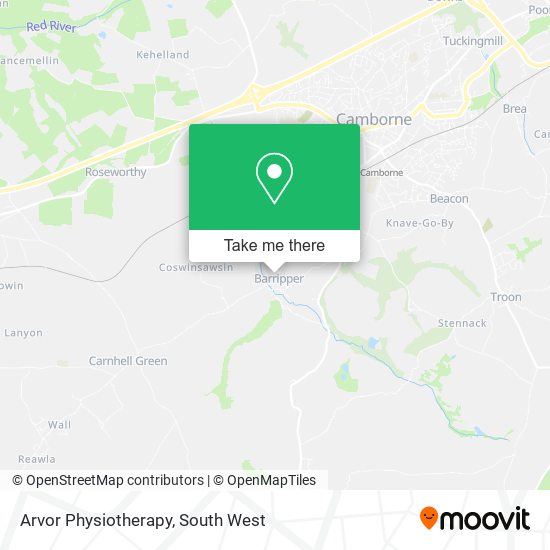 Arvor Physiotherapy map