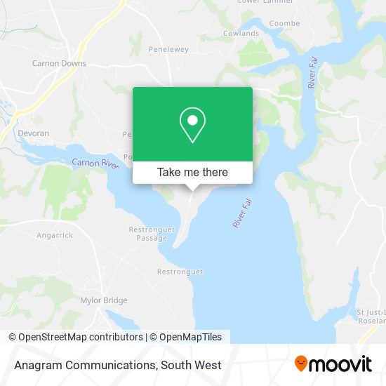 Anagram Communications map