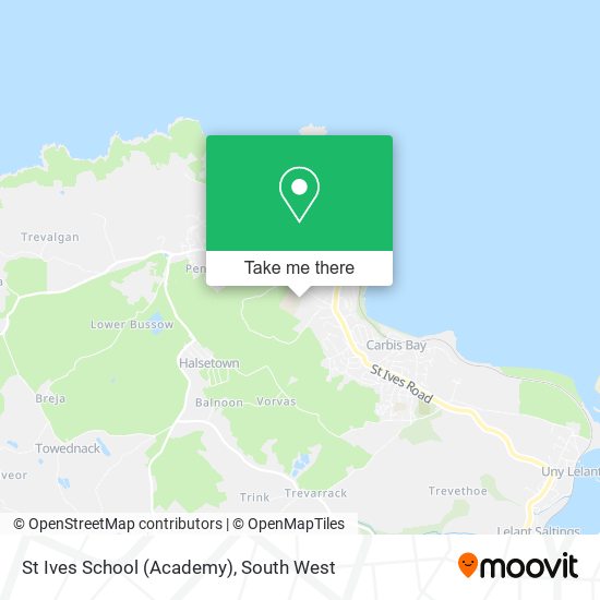 St Ives School (Academy) map