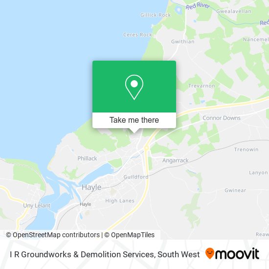 I R Groundworks & Demolition Services map