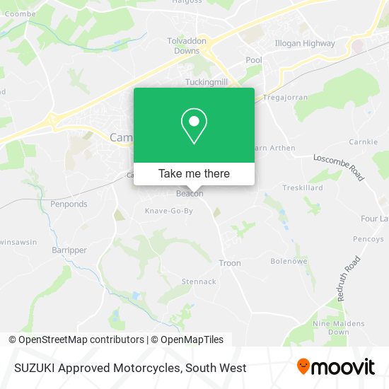 SUZUKI Approved Motorcycles map