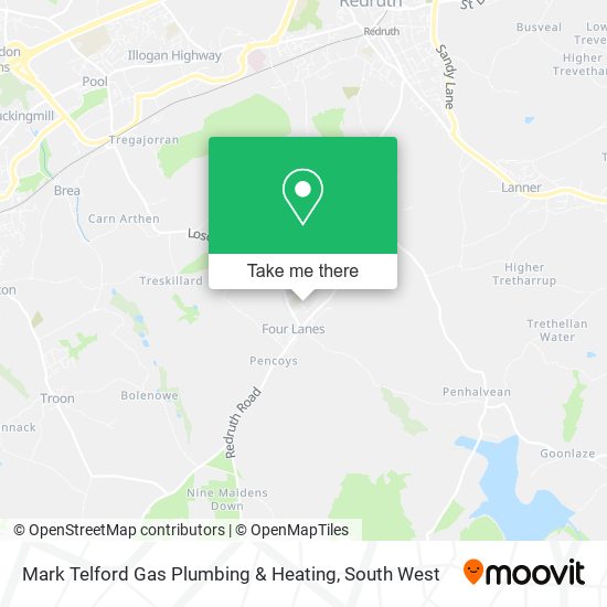 Mark Telford Gas Plumbing & Heating map