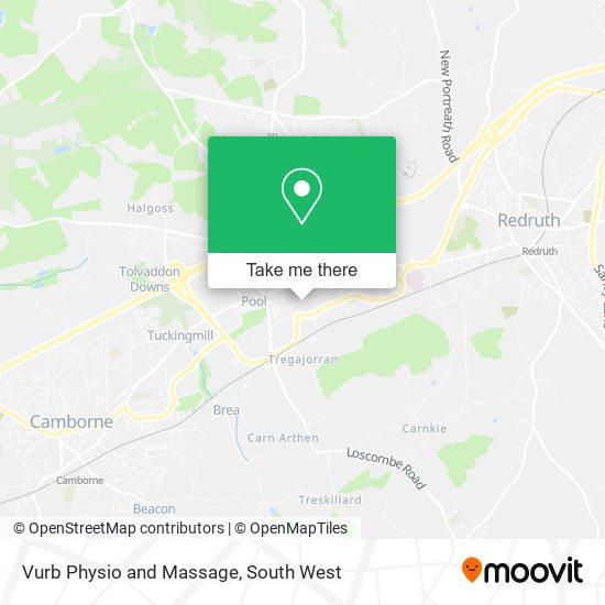 Vurb Physio and Massage map