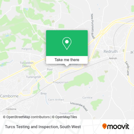 Turcs Testing and Inspection map