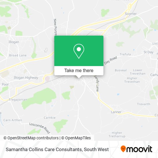 Samantha Collins Care Consultants map