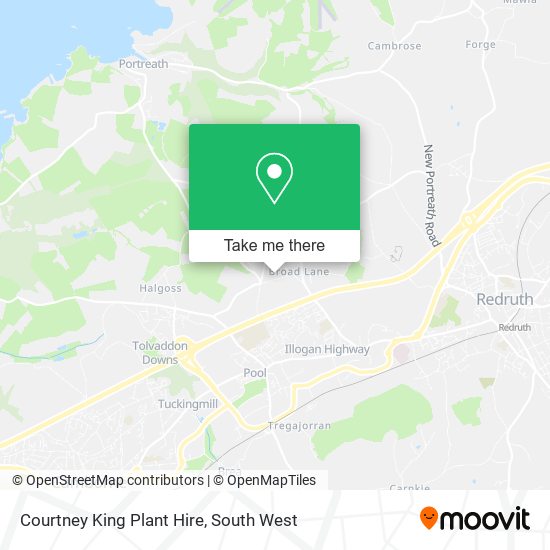 Courtney King Plant Hire map