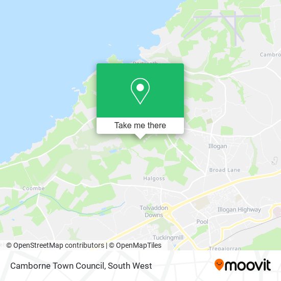 Camborne Town Council map