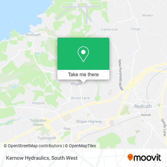 Kernow Hydraulics map