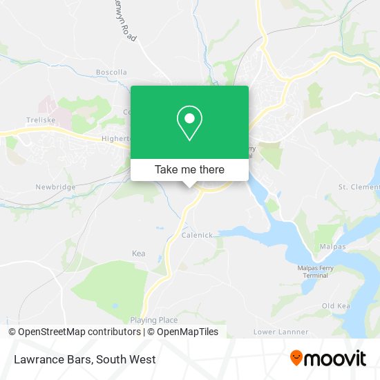 Lawrance Bars map