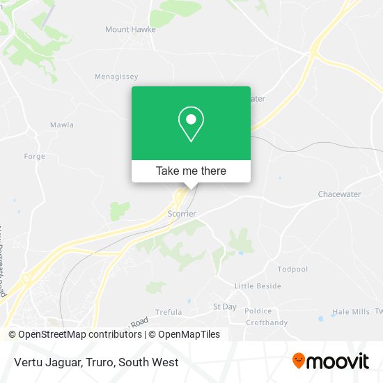 Vertu Jaguar, Truro map