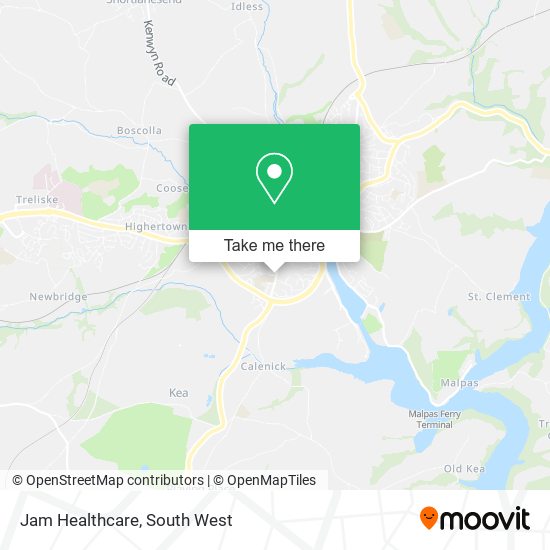 Jam Healthcare map