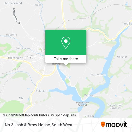 No 3 Lash & Brow House map