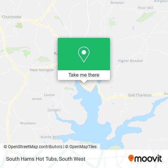 South Hams Hot Tubs map