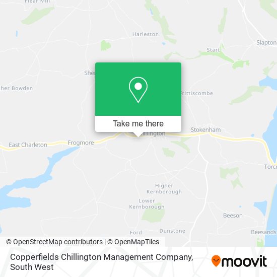 Copperfields Chillington Management Company map
