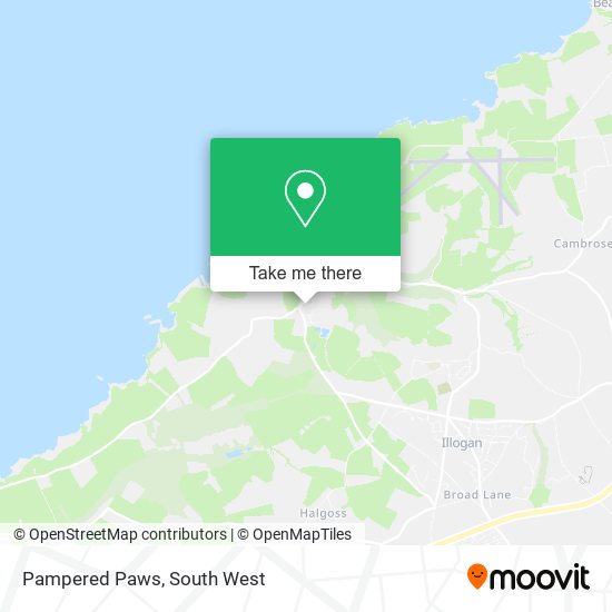 Pampered Paws map