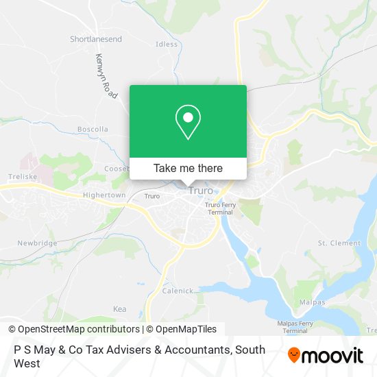P S May & Co Tax Advisers & Accountants map