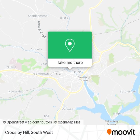 Crossley Hill map