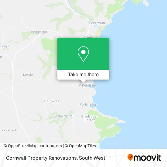 Cornwall Property Renovations map