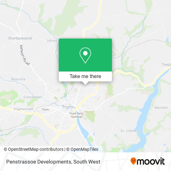 Penstrassoe Developments map