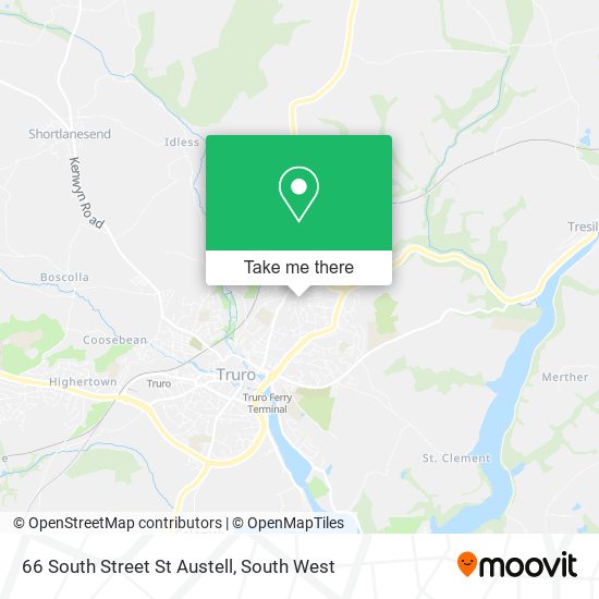 66 South Street St Austell map