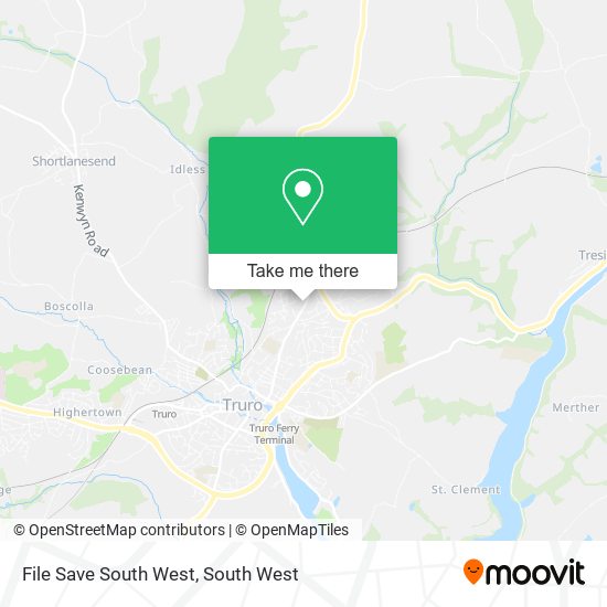 File Save South West map