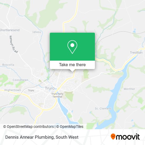 Dennis Annear Plumbing map