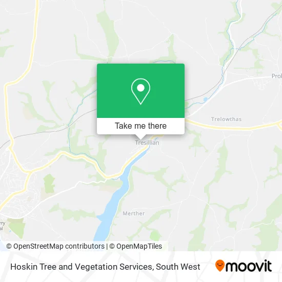 Hoskin Tree and Vegetation Services map