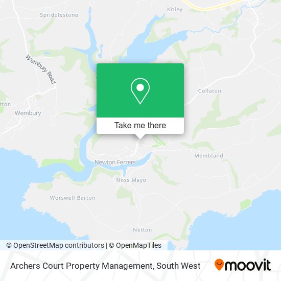 Archers Court Property Management map