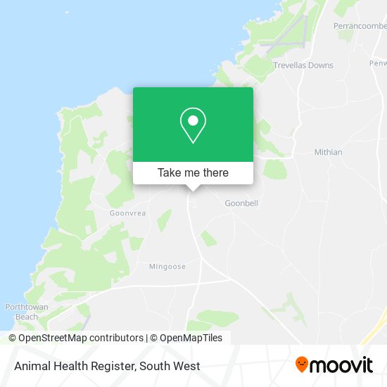 Animal Health Register map