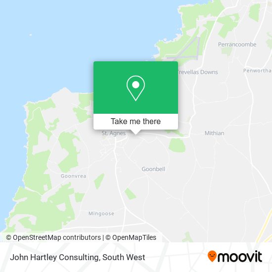 John Hartley Consulting map