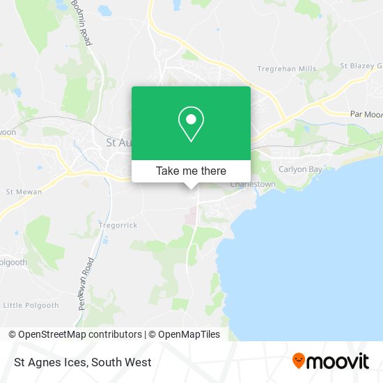St Agnes Ices map