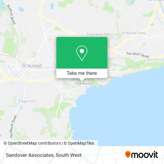 Sandover Associates map