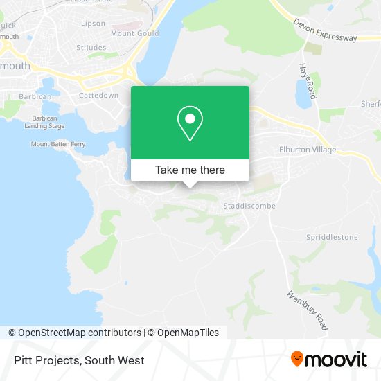 Pitt Projects map