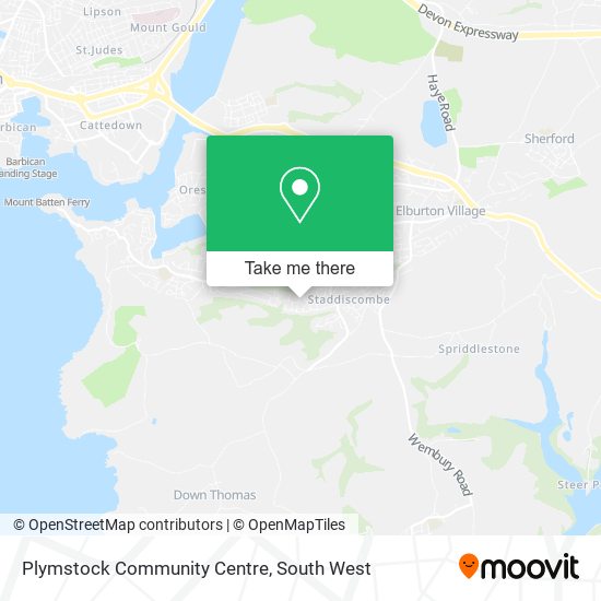 Plymstock Community Centre map