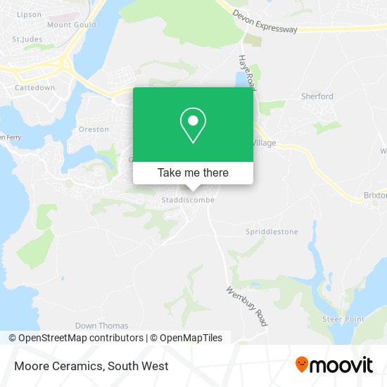 Moore Ceramics map