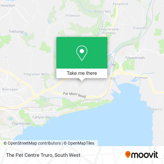 The Pet Centre Truro map