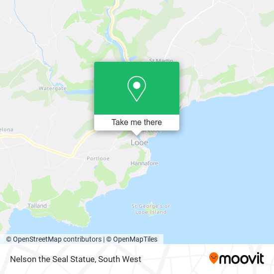 Nelson the Seal Statue map