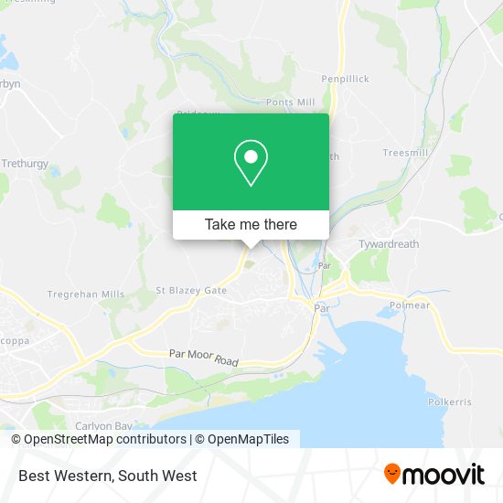 Best Western map
