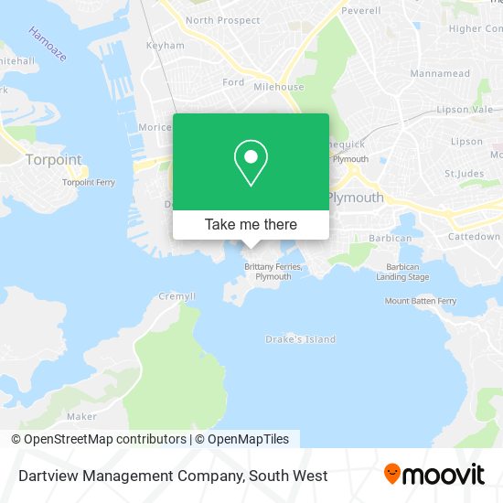 Dartview Management Company map