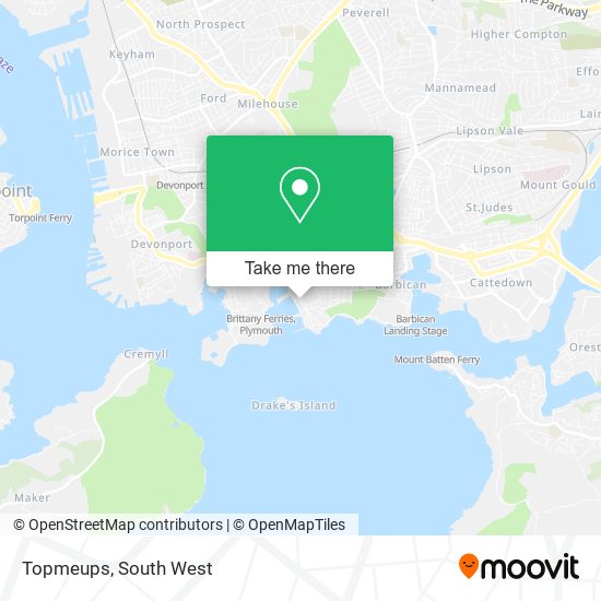Topmeups map